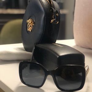 Authentic Versace Crossbody purse, and matching glasses,Purchased from Nordstrom